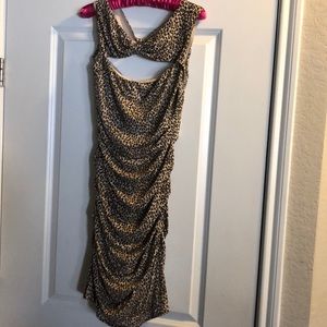Leopard Betsey Johnson cut out dress!